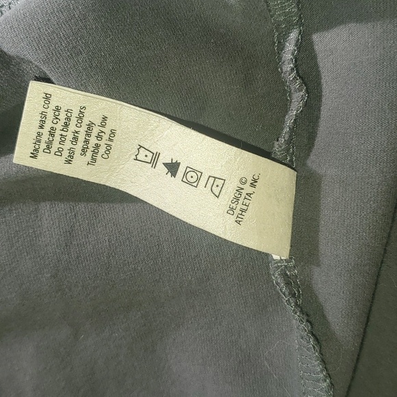 Athleta Neck Long Sleeve Black Midi Sz. M Dress - Picture 5 of 9